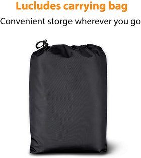 nomiou cover on scooter showing fit, universal size protection