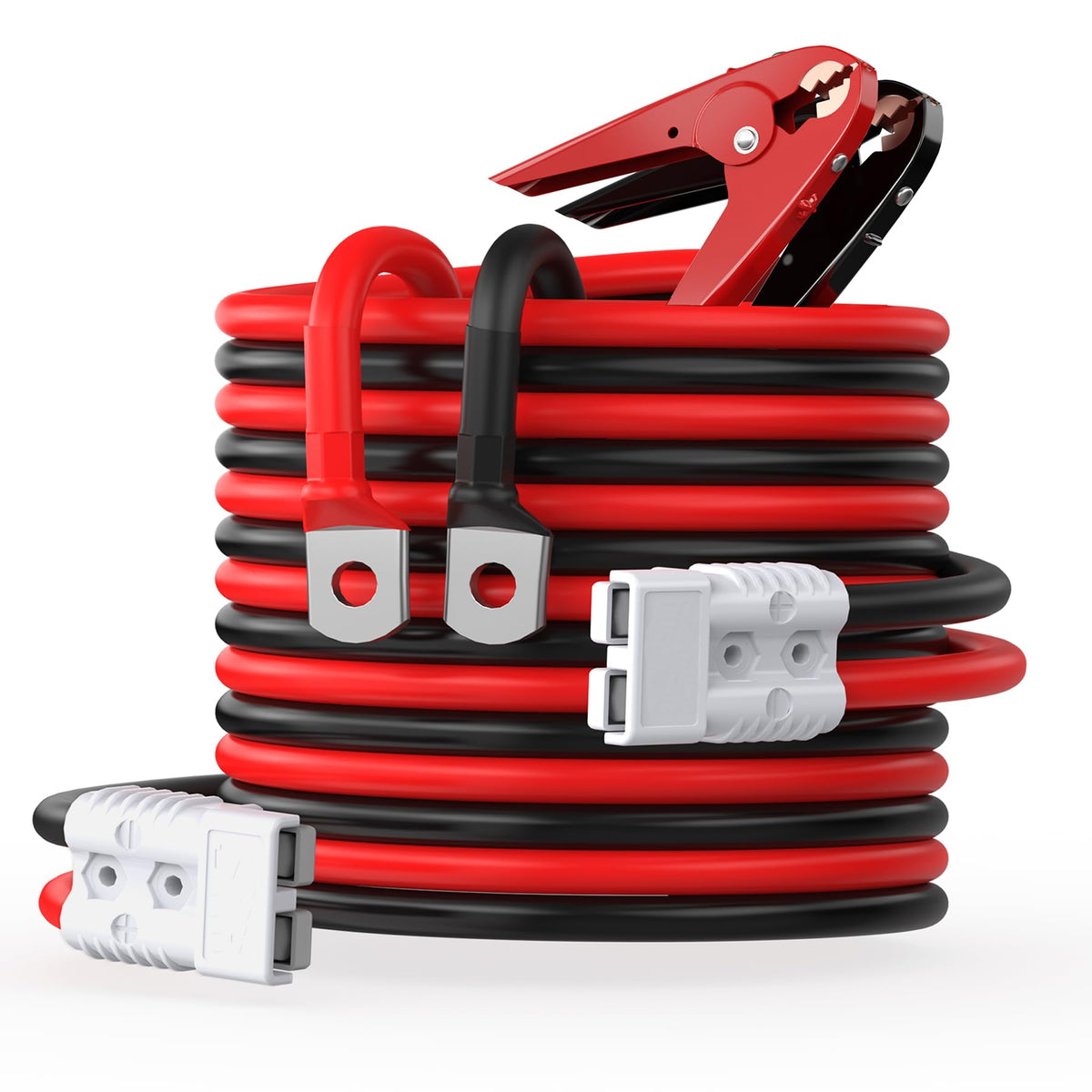 NOONE front packaging showing 1-gauge 25ft jumper cables and kit benefits