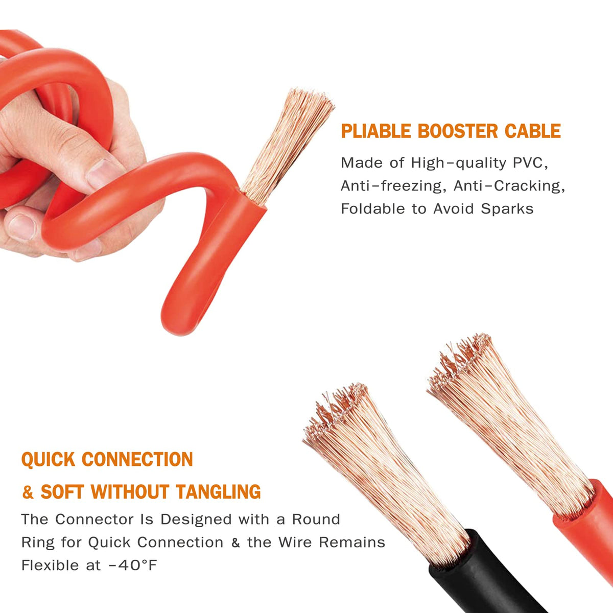 NOONE cables connected between batteries jump-starting an SUV fast