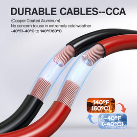 NOONE 25-foot cable length shown in car trunk for scale and reach