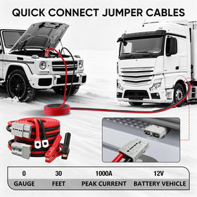 NOONE quick connect plug detail for fast, tool-free battery linking