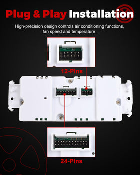 NOOYEESMO close-up of tactile buttons and dials for precise HVAC control and improved usability