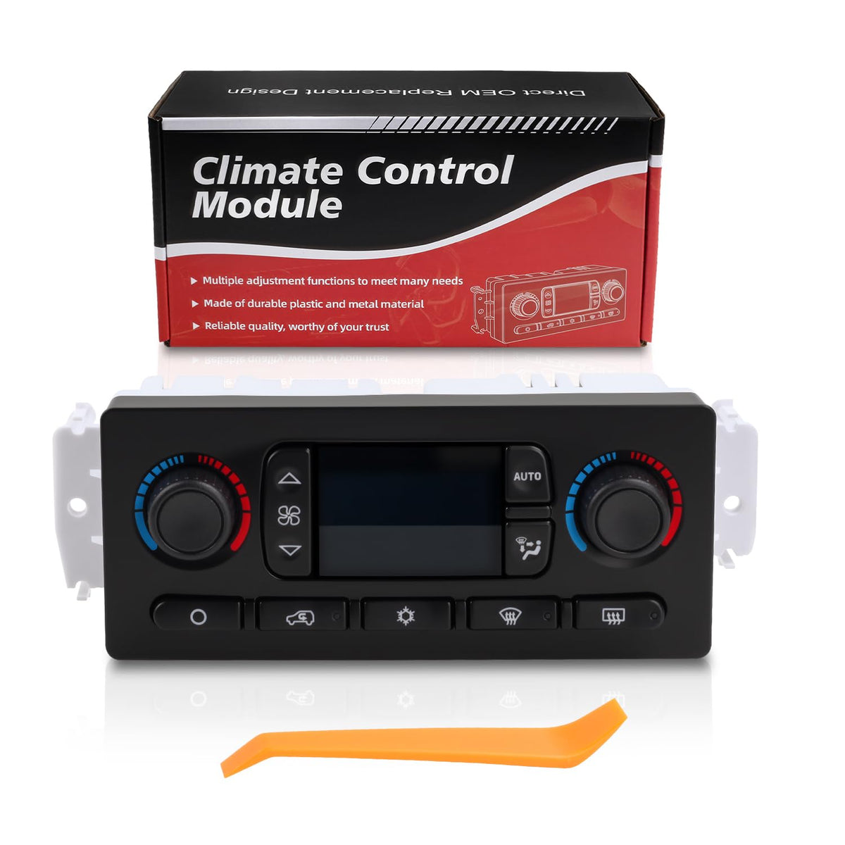 NOOYEESMO front view of climate control panel showing factory-style finish and easy replacement