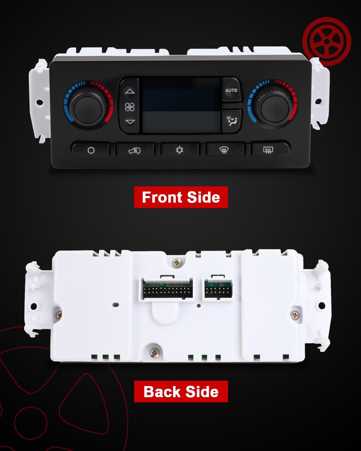NOOYEESMO unit in truck interior lifestyle shot showing comfortable cabin temperature control