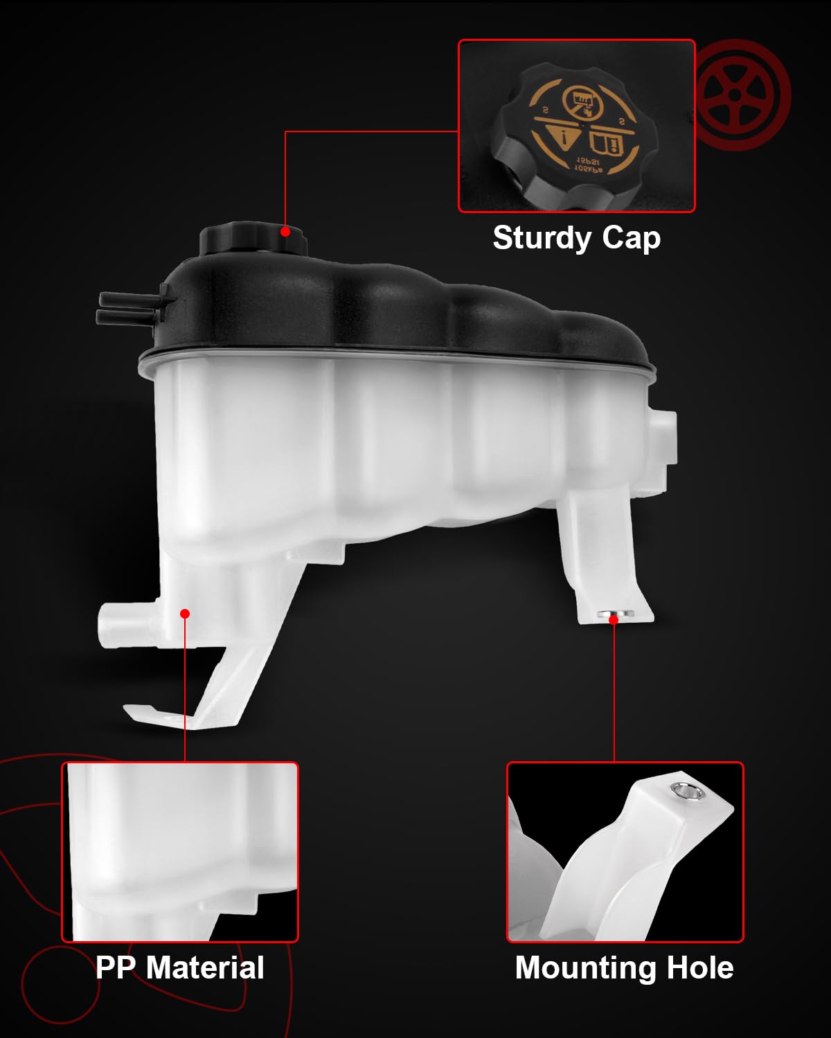 NOOYEESMO mounting bracket area showing bolt points for easy-fit benefit