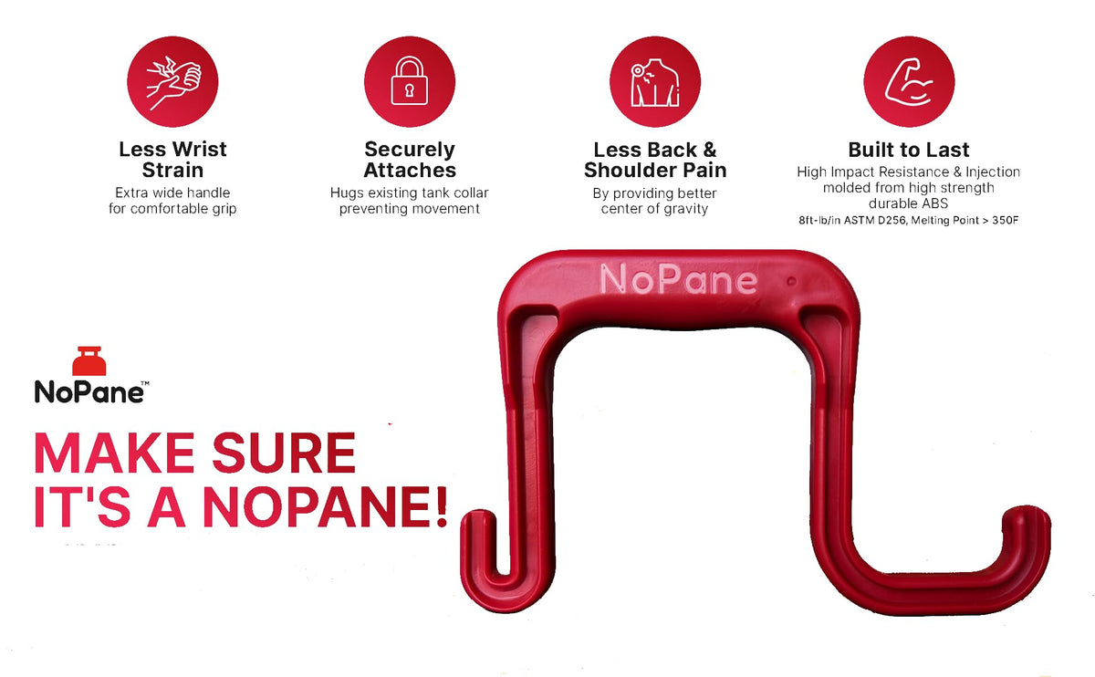 NoPane side profile revealing ergonomic shape to reduce wrist strain