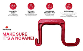 NoPane side profile revealing ergonomic shape to reduce wrist strain
