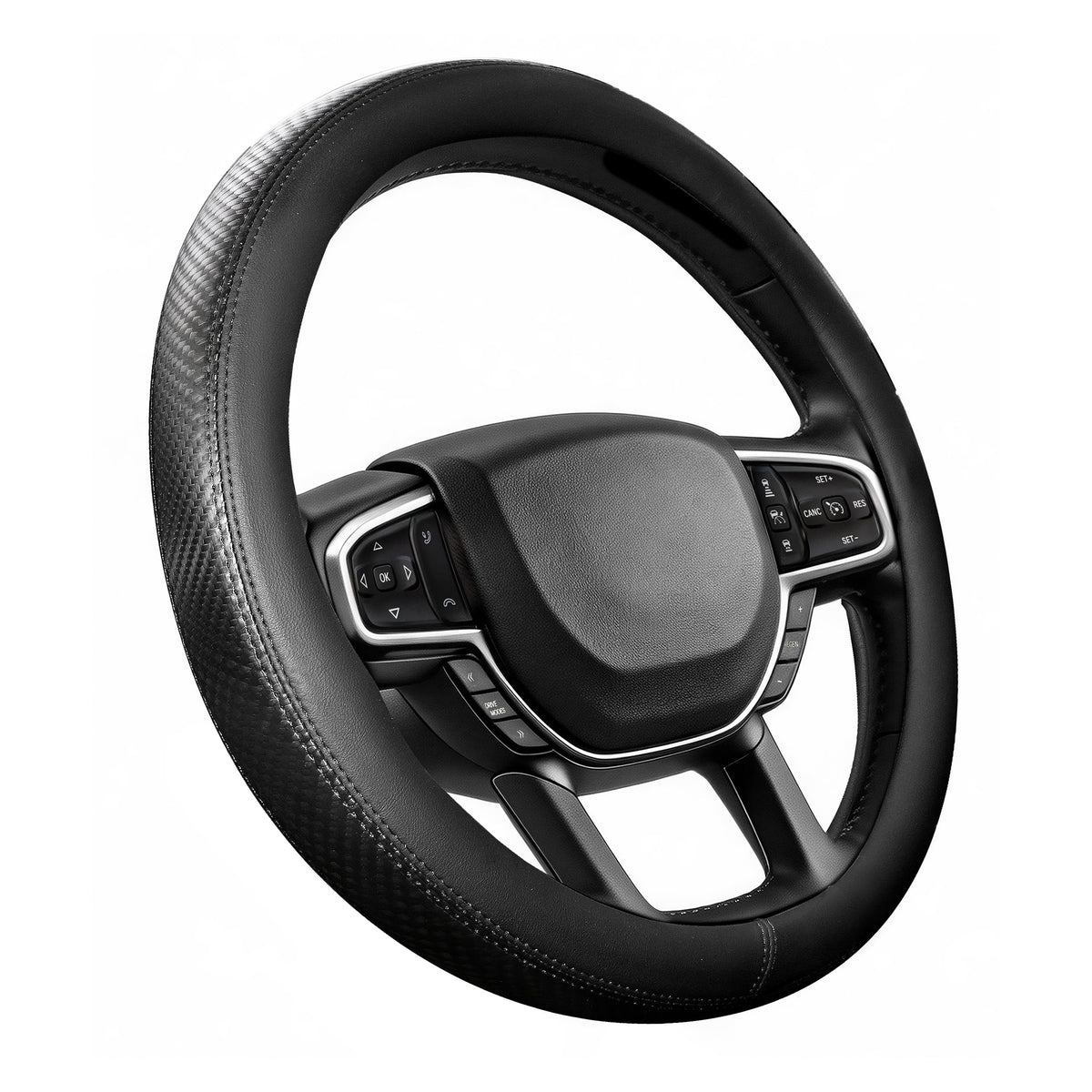 Noplkdss carbon-fiber accent detail providing extra grip and sporty look