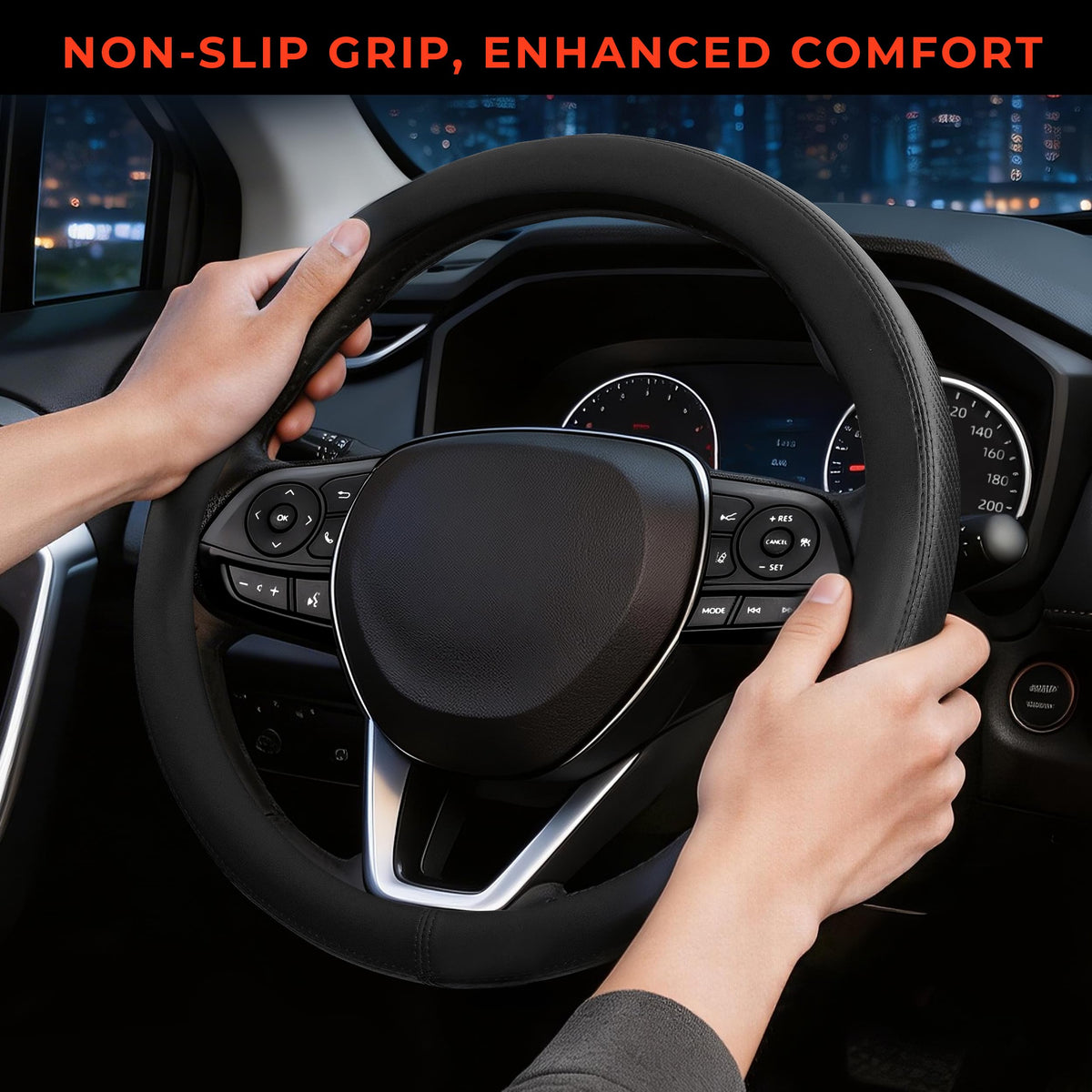 Noplkdss hands stretching cover during installation for fast setup benefit