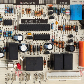 NORCOLD INC close-up of circuit components and solder joints revealing quality and reliable connections