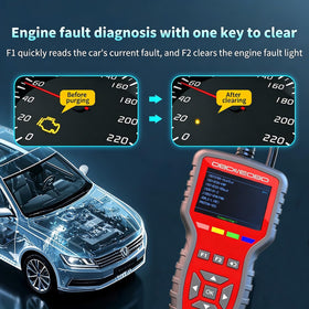Norlix battery test screen indicating voltage and health for quick battery assessment