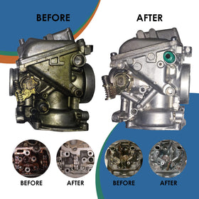 NORTHWEST ENTERPRISES cleaned carburetor detail showing restored passages and improved performance