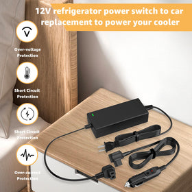 Norward cable plugged into car fridge demonstrating power convenience on trips