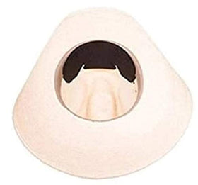 NoSweat installed inside a cowboy hat front to prevent forehead dripping