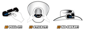 NoSweat worn by equestrian rider reducing sweat and improving comfort