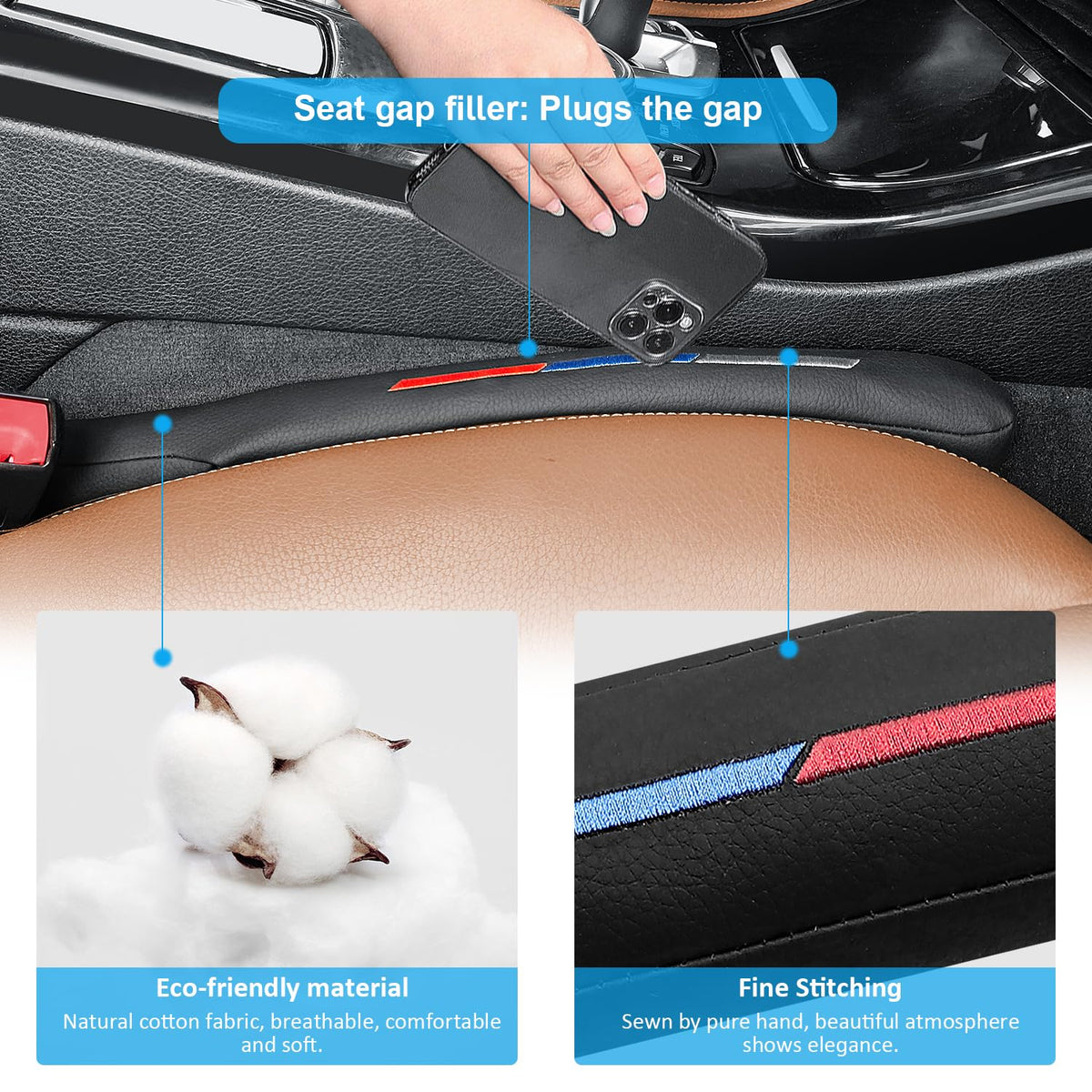 Nosxxus installed on driver side preventing dropped items and improving organization