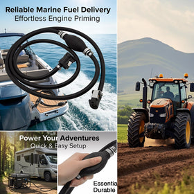 NOTETOUPT assembly installed on a Johnson outboard showing compatibility and reliable flow