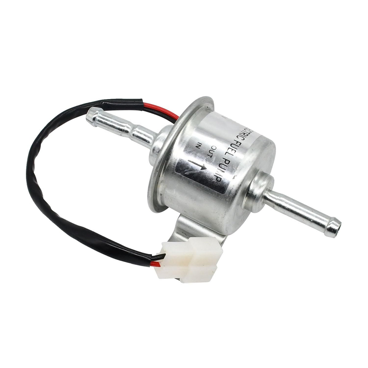 Notonmek fuel pump next to ruler showing scale for correct fitment verification