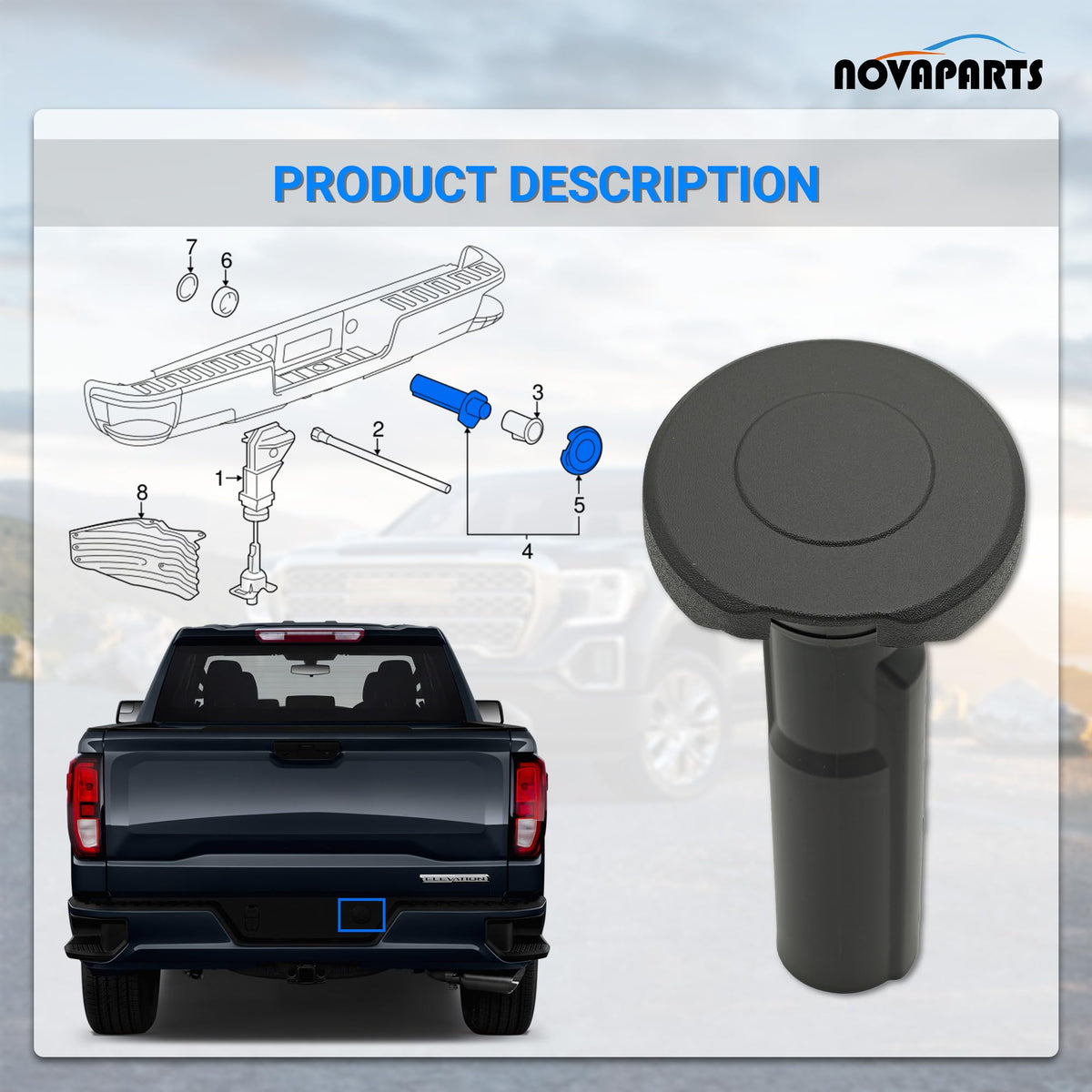 NOVAPARTS molded material texture demonstrating corrosion-resistant finish