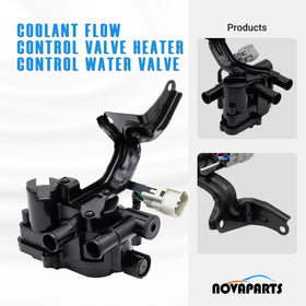 NOVAPARTS clear view of inlet and dual outlet ports for proper coolant routing