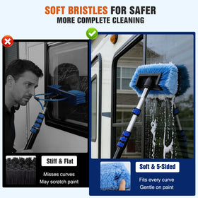 Novastry squeegee and dual-sided mitt set delivering streak-free glass