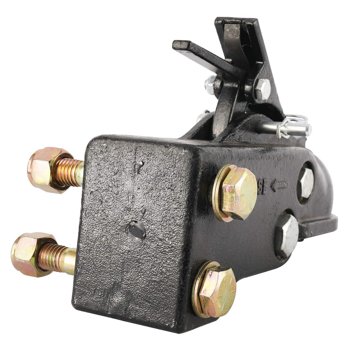 NovelBee mounted on trailer tongue showing sturdy attachment benefit