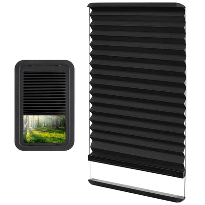 NOVINO front view packaging showing Lippert-compatible thin shade benefit quick reference