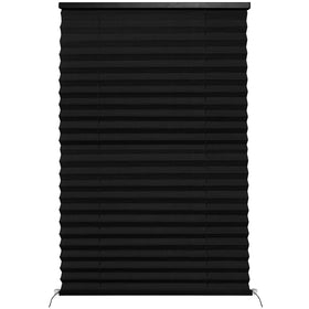 NOVINO front packaging of RV blind shows included hardware and quick install benefit