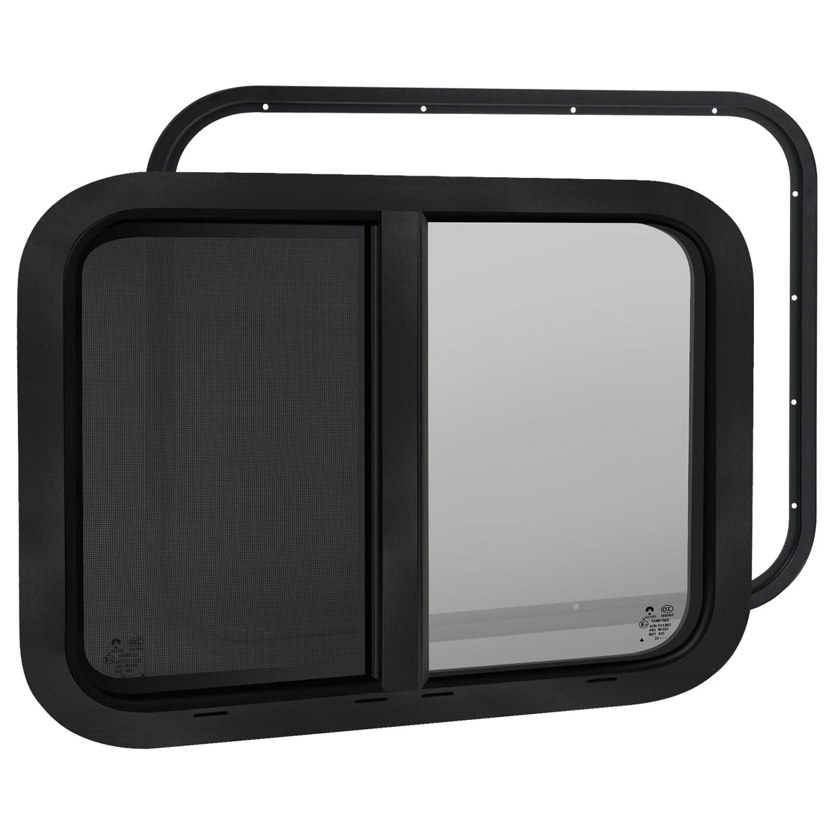 NOVINO front view of 30x20 window showing clean frame and benefits of ventilation