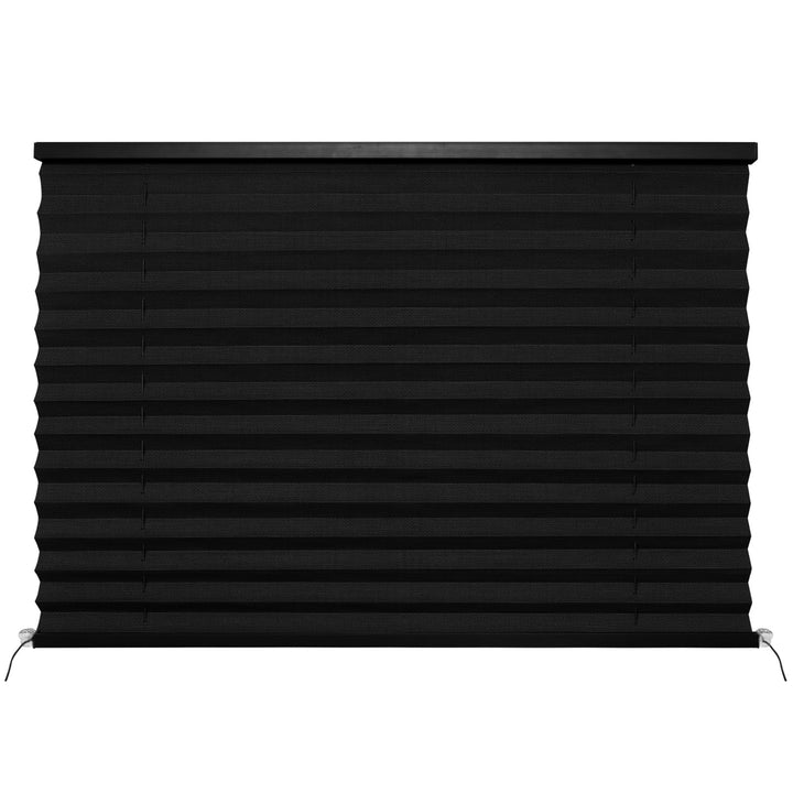 NOVINO front view packaged RV blind showing clean modern look and easy upgrade