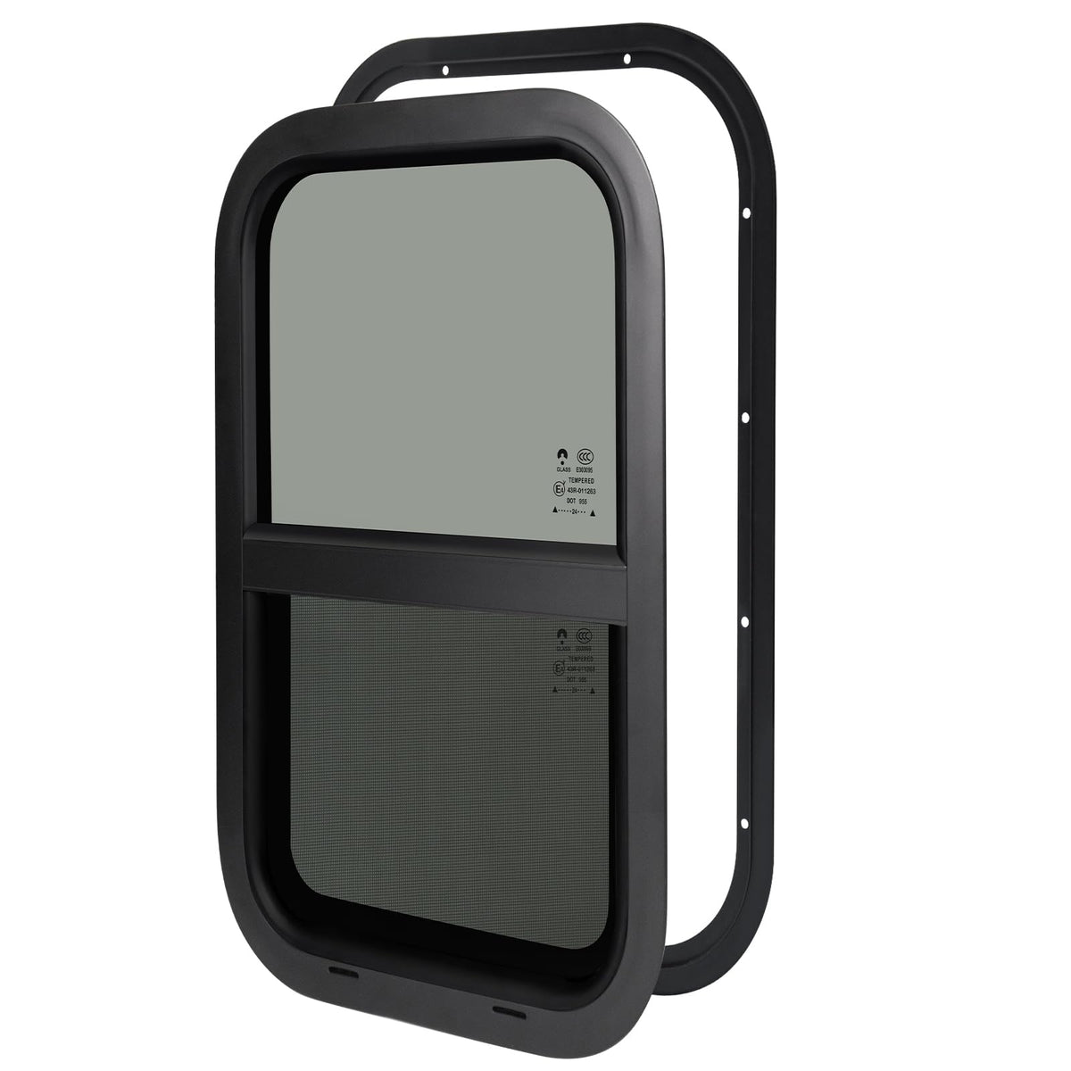 NOVINO front view window showing sleek frame and ventilation benefit