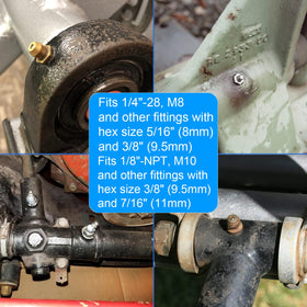 NOVINO laid-flat kit view of both tools highlighting durable galvanized alloy-steel construction