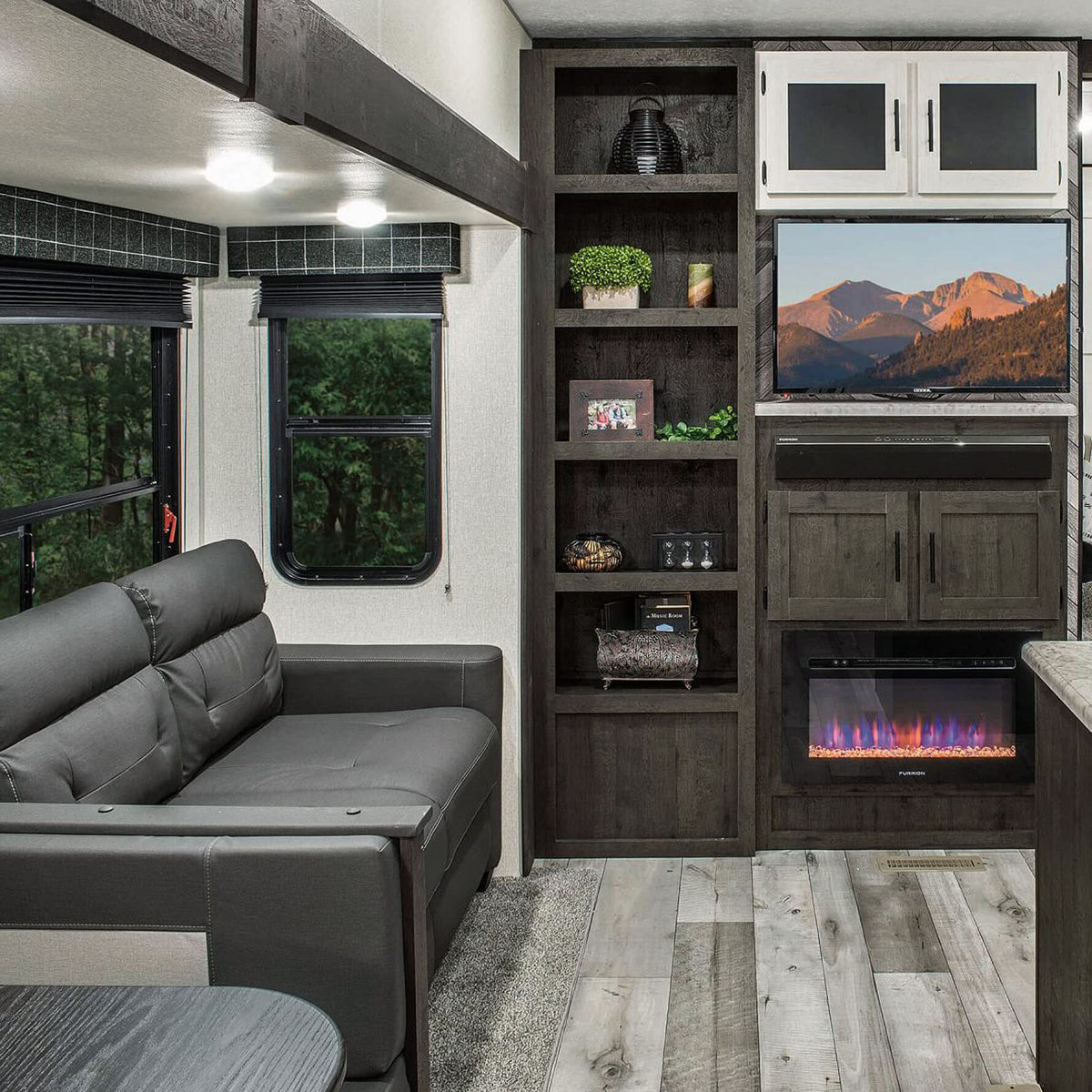 NOVINO installed in travel trailer window illustrating light control advantage