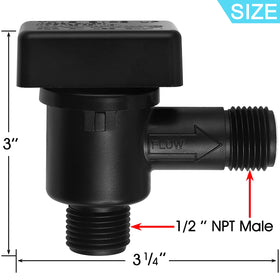 NOVINO installed on RV black tank flush line preventing backflow contamination