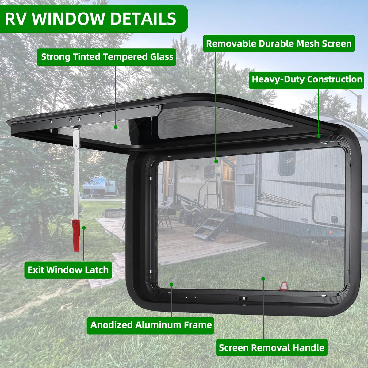 NOVINO durable mesh screen close-up keeping insects out while improving airflow