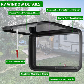 NOVINO durable mesh screen close-up keeping insects out while improving airflow