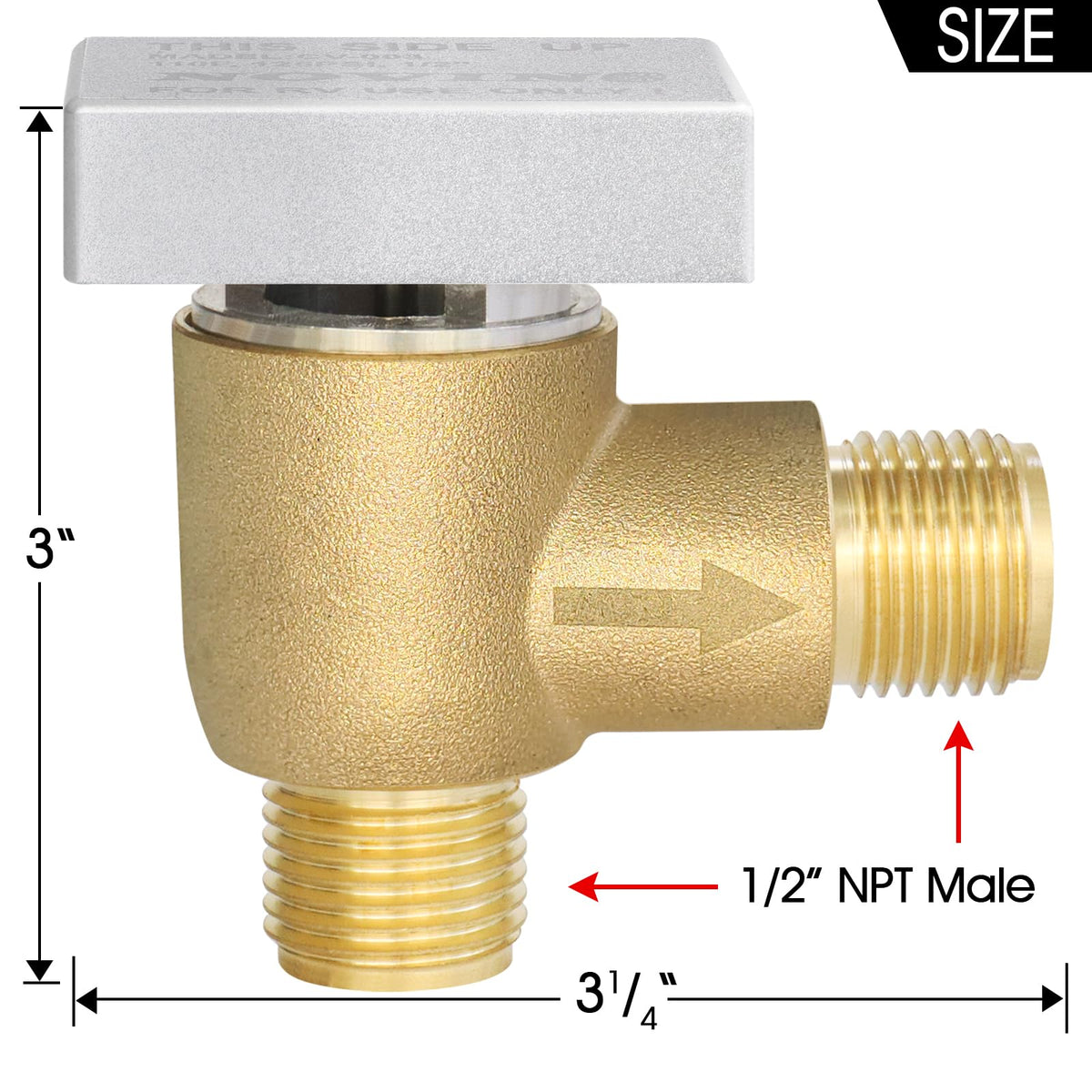 NOVINO beside ruler for scale showing compact size and easy replacement benefit