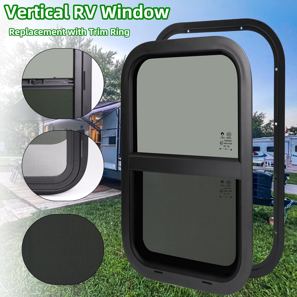 NOVINO window held by hands showing compact size and easy handling