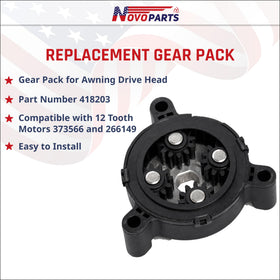 NOVOPARTS close-up of gear teeth highlighting durable wear-resistant construction