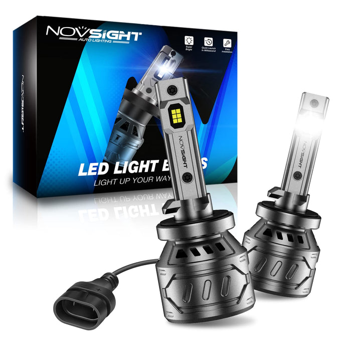 NOVSIGHT 881 front view showing two bulbs and plug for easy install