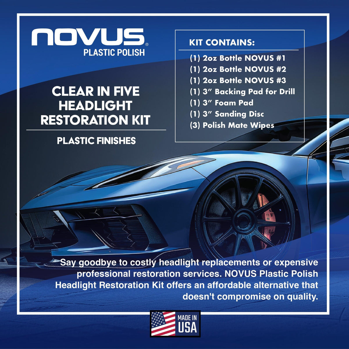 NOVUS backing pad drill attachment in use demonstrating faster, even buffing