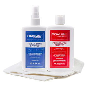 Novus front packaging showing kit contents and portability benefit