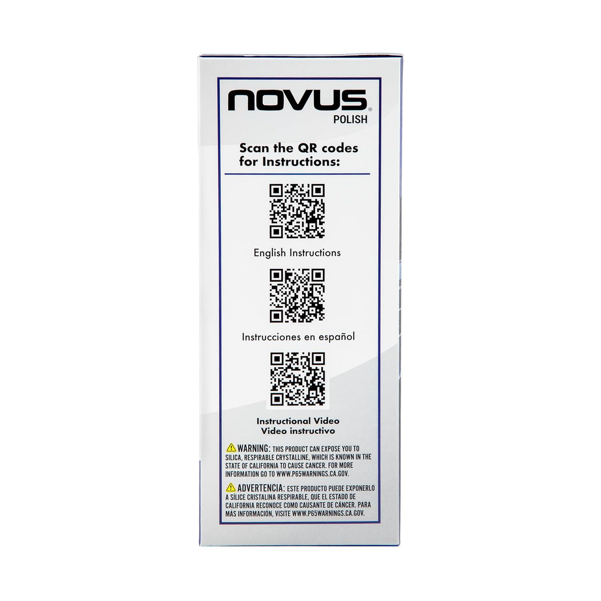 NOVUS lens surface close-up showing restored clarity and smooth finish after polishing