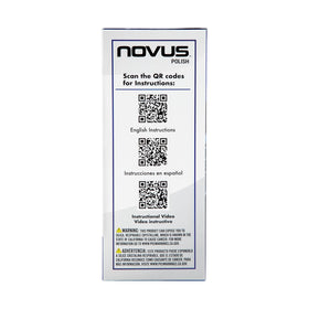 NOVUS lens surface close-up showing restored clarity and smooth finish after polishing