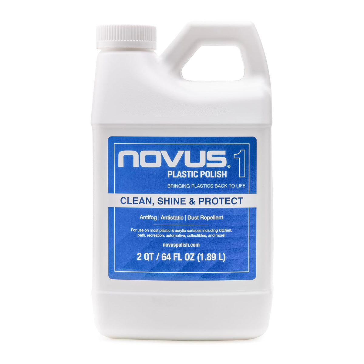 Novus 7050 front bottle view showing label and professional cleaning benefit