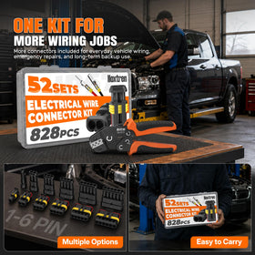 Noxtren in-use car wiring scene demonstrating connector assembly for automotive repairs