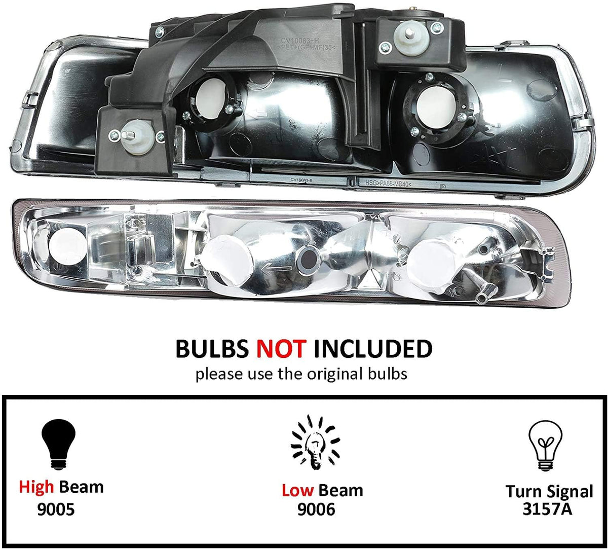 N&P bumper lights set included with headlights improving front illumination