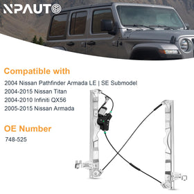 NPAUTO cable and gear detail showing durable components for quieter window travel