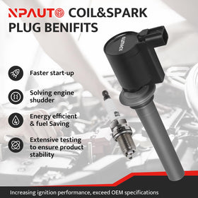 NPAUTO ignition coil close-up highlighting durable construction for reliable spark delivery