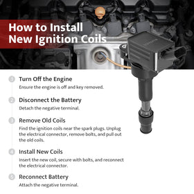 NPAUTO coil installed in engine bay restoring smooth engine operation